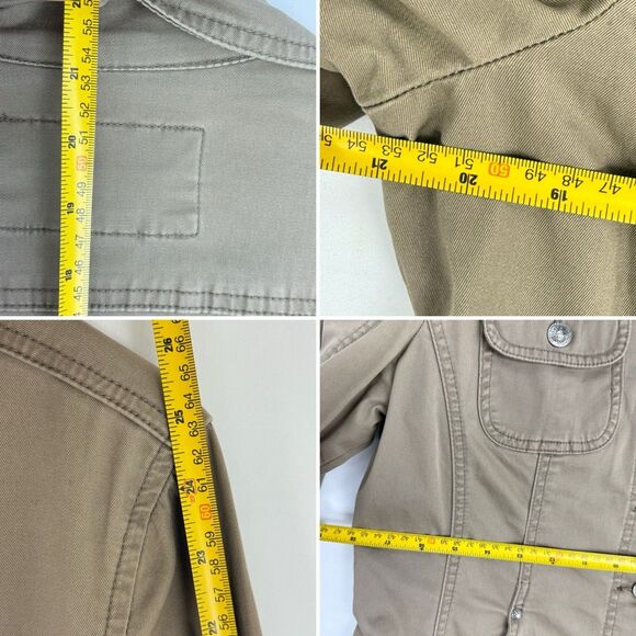 Live a Little LAL Denim Jean Jacket, Women Size M Brown Button Cotton - Picture 11 of 16